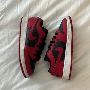 Black and Red Jordan 1 Lows
